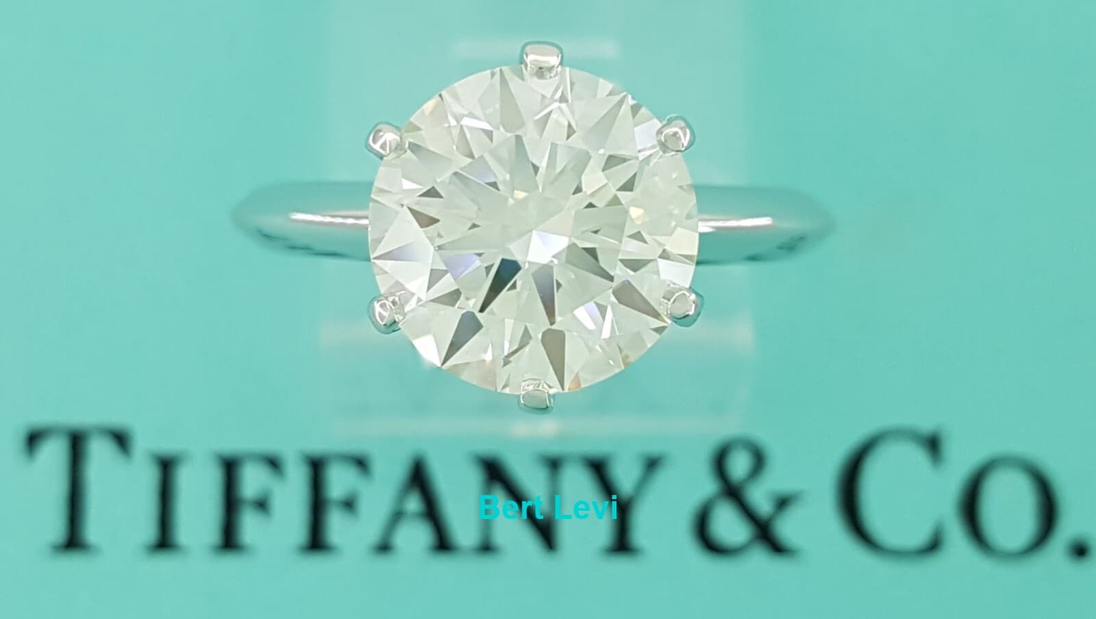 Tiffany & Co Solitaire Round Diamond Platinum Engagement Ring 3.15 ct Rtl $109k