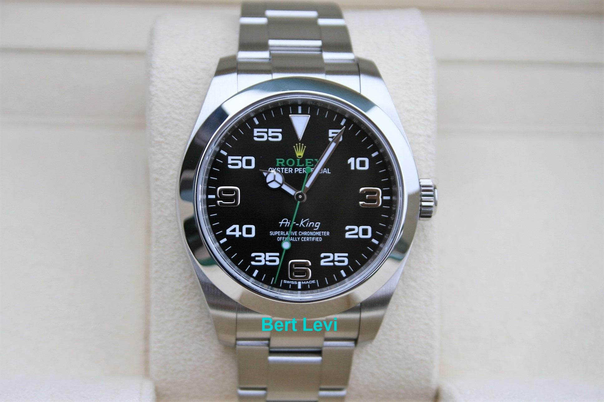 ROLEX 116900 AIRKING GREEN HAND 40MM WATCH
