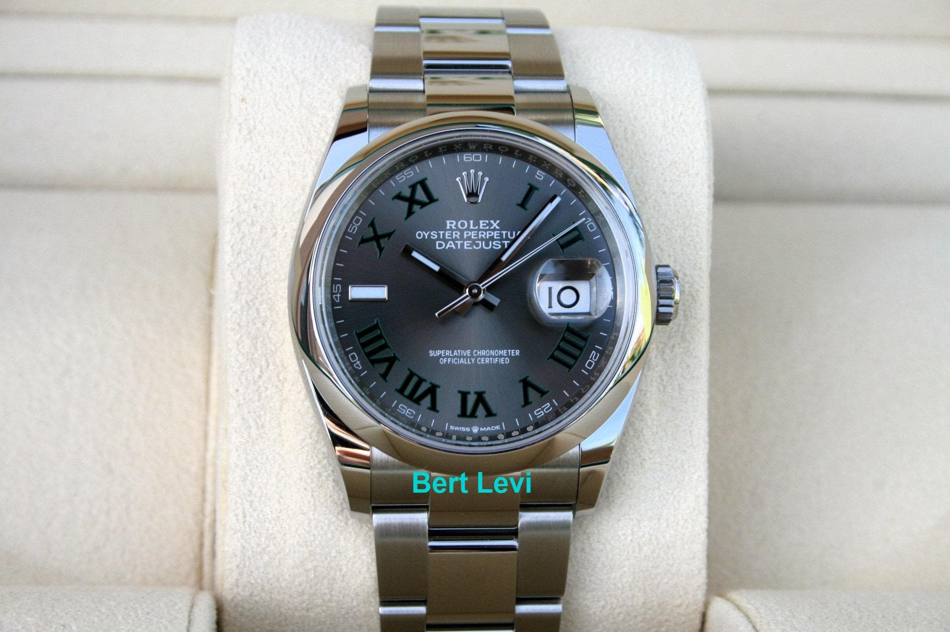 ROLEX 126200 DATEJUST WATCH WIMBLEDON OYSTER NIB