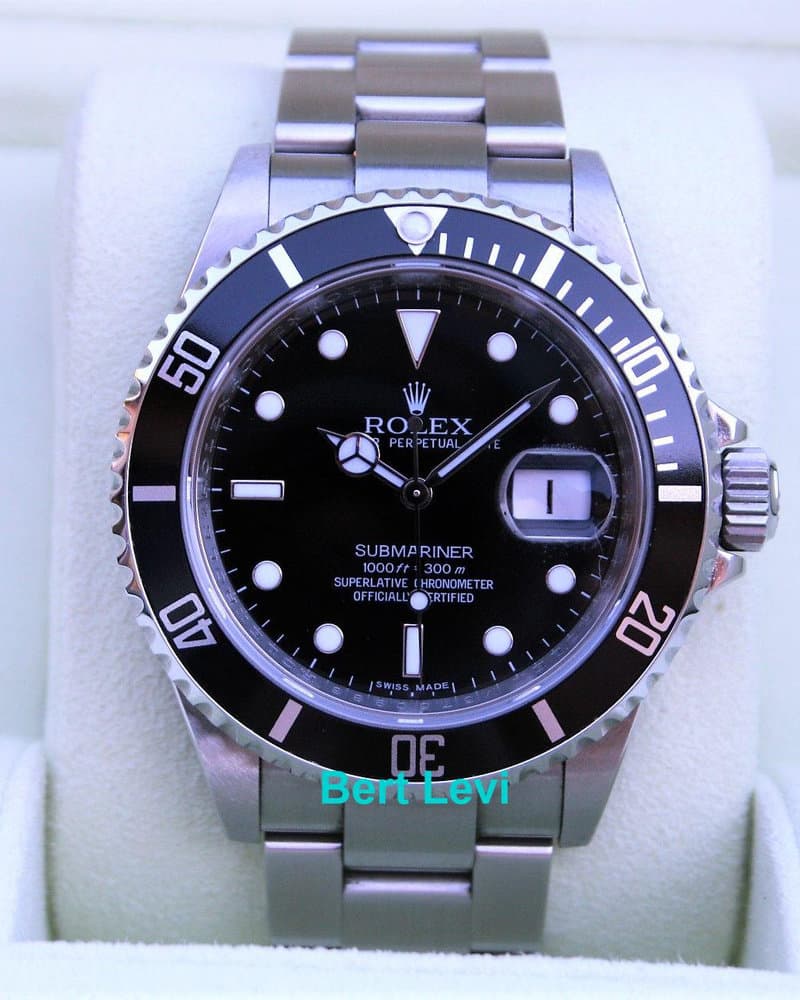 ROLEX SUBMARINER WATCH- ROLEX 16610 SUB DATE RANDOM SERIAL
